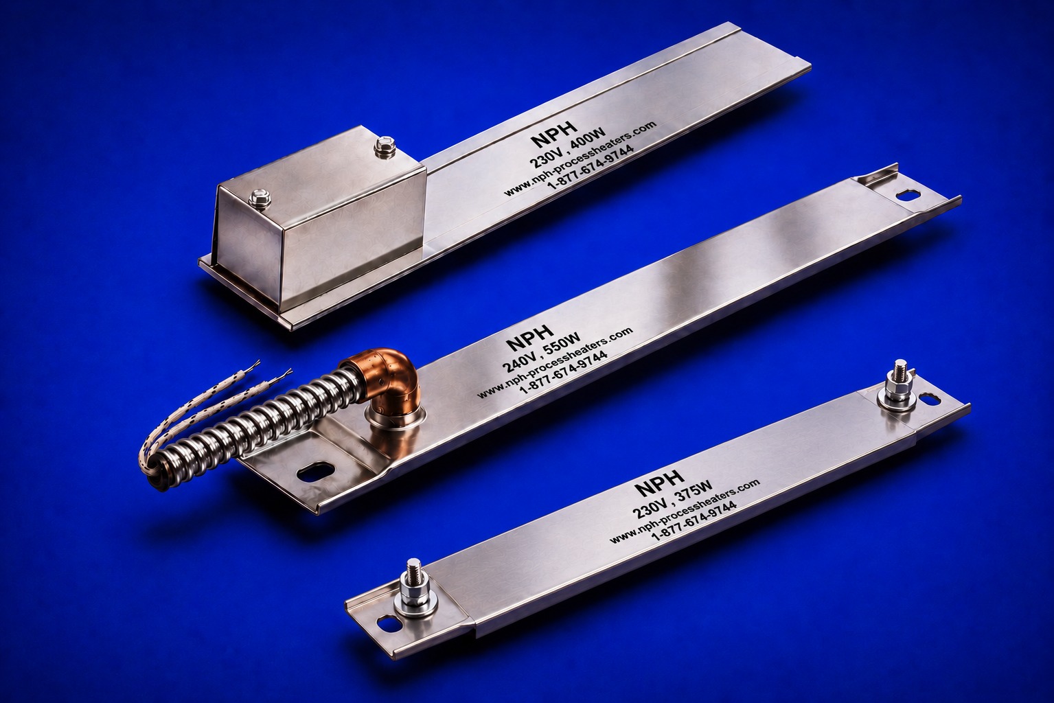 Channel Strip Heaters-Lead Termination Options